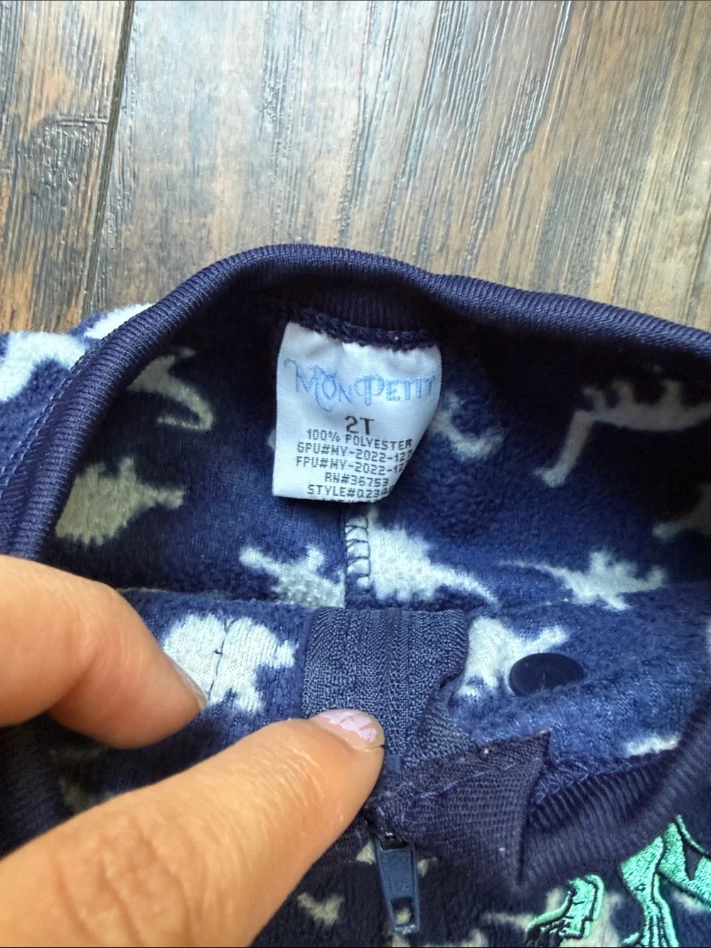 Dinosaurs footed onesie pajama